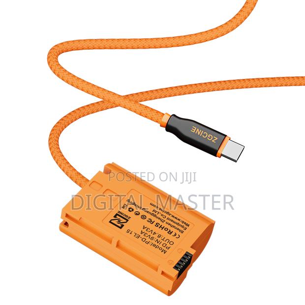 Zgcine Usb-c Pd To El15 For Nikon Dummy Battery Cable photo 4