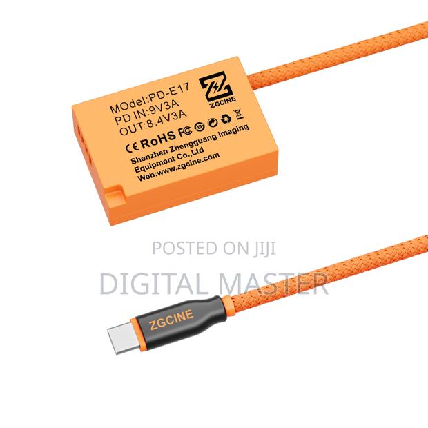 Zgcine Usb-c Pd To Lpe17 For Canon Dummy Battery Cable photo 3