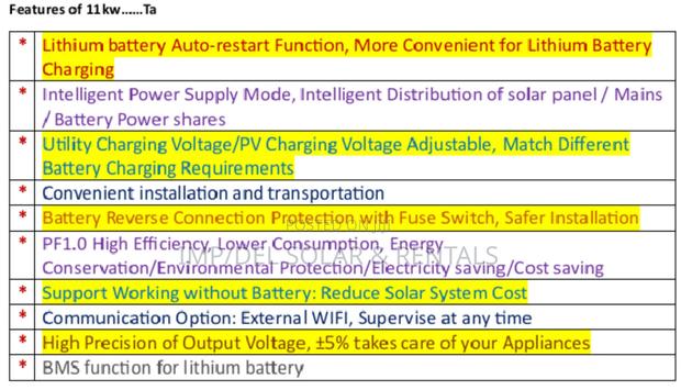 48v 11kw Solar Inverter Super Efficiency Hybrid photo 8