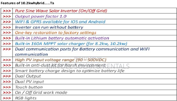 10.2kw Solar Hybrid Inverter photo 4
