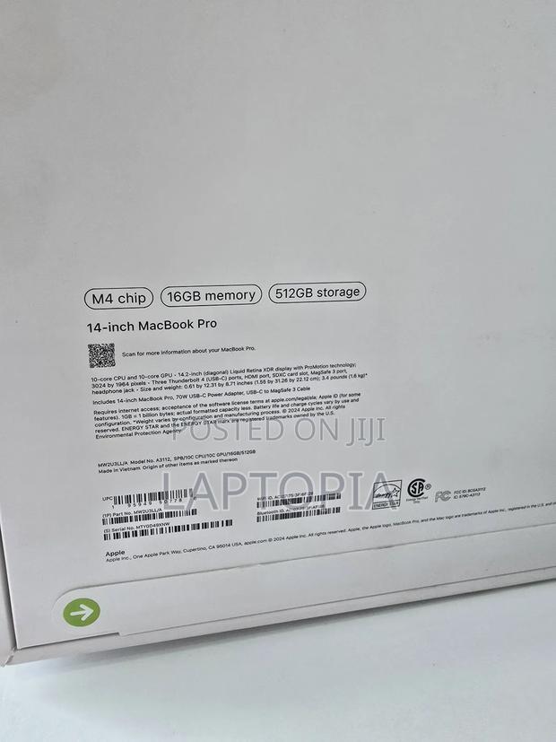 New Apple MacBook Pro 2024 M4 14-inch 16GB Apple M4 Pro SSD 512GB photo 2