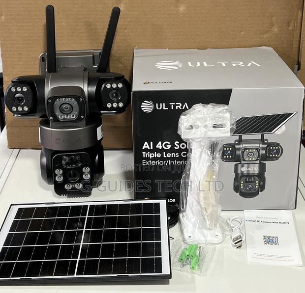 Ultra Ai 4g Solar Triple Lens Camera 6mp, Ultra 4g Solar Camera 3-Lens photo 3