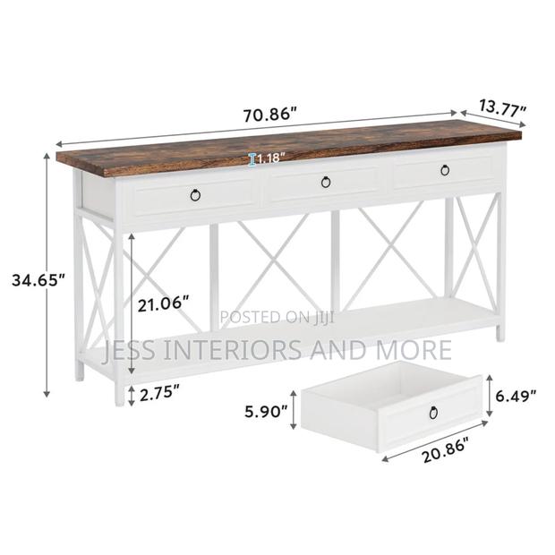 Console Table (3-Drawer) 180cm photo 3
