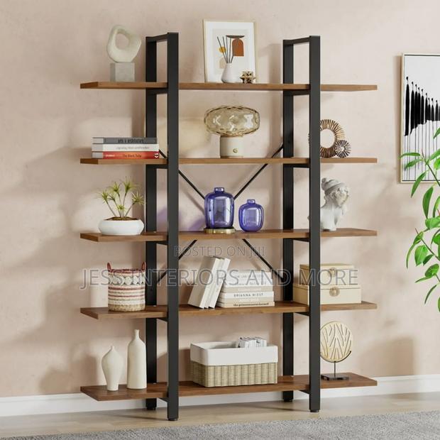5-Tier Bookshelf, (Industrial) · Photo 4