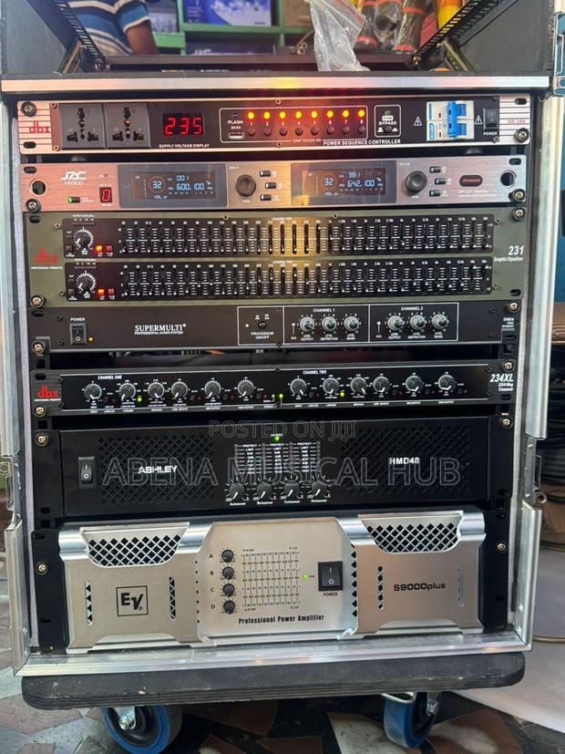 Complete Full Set of Rack With Ev Amplifier and Ashley 4 in One · Photo 3