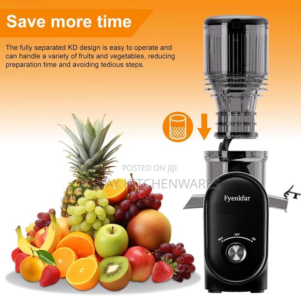 Fyenkar Cold Press Juicer, 300w, 5.3" Large Feed Chute, 1.5l photo 5