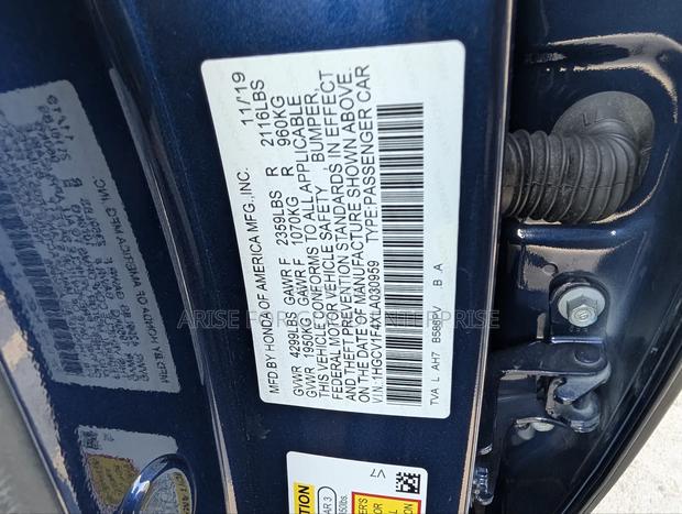 Honda Accord EX 1.5T 2020 Blue photo 15