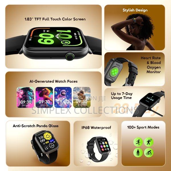 Oraimo Watch 6n 1.83'' Full Touch Color Screen Smart Watch photo 5