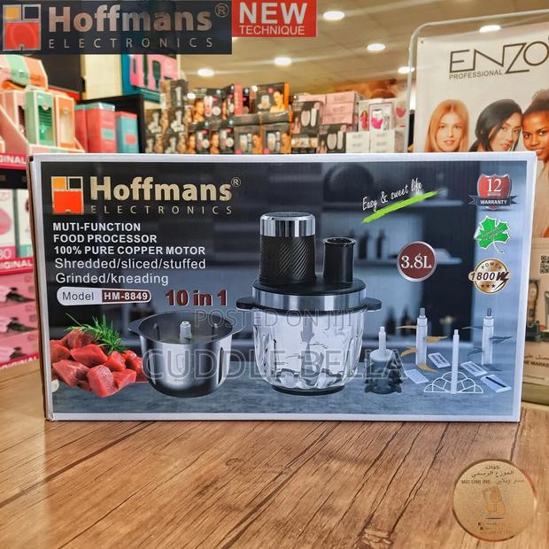 01295 -3.8l Hoffmans Food Processor 10in1 Hm 8849