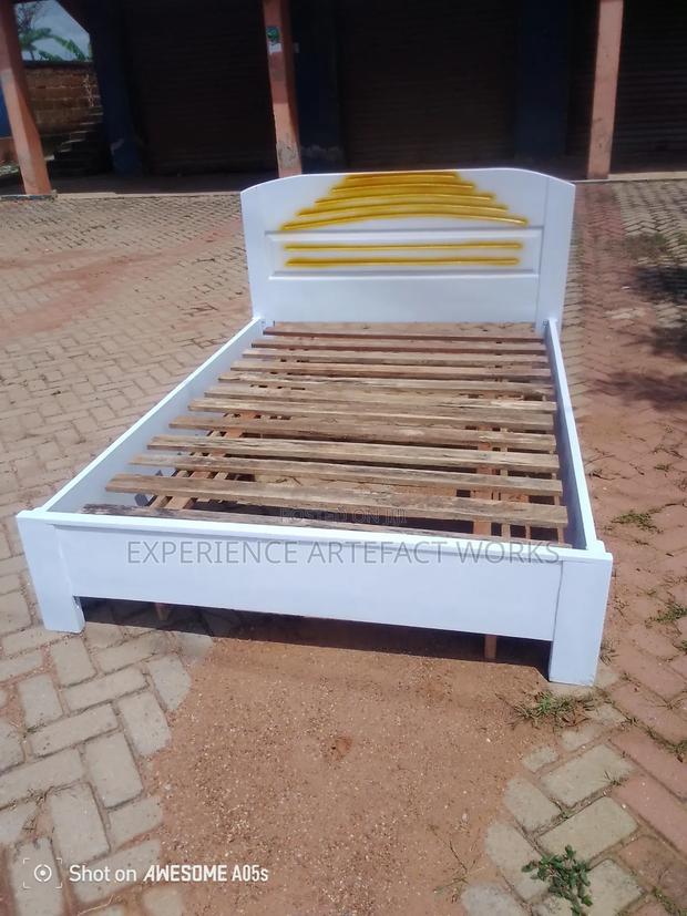White and Gold 54x75 Inches Double Bed