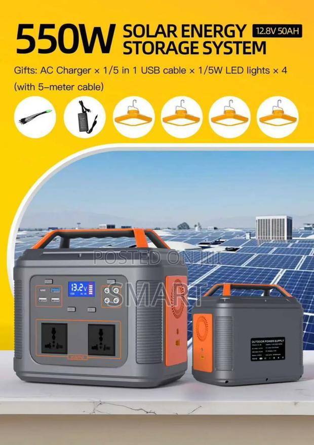 550/640wh Solar Energy Storage System. Battery: 12.8v 50ah · Photo 2