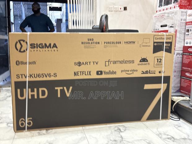 Buy Unique Sigma 65 Inch Uhd Smart Android Frameless Tv photo 2
