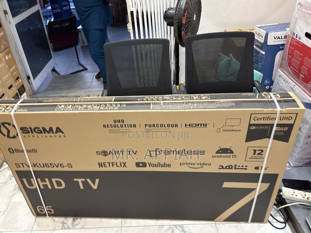 Buy Unique Sigma 65 Inch Uhd Smart Android Frameless Tv
