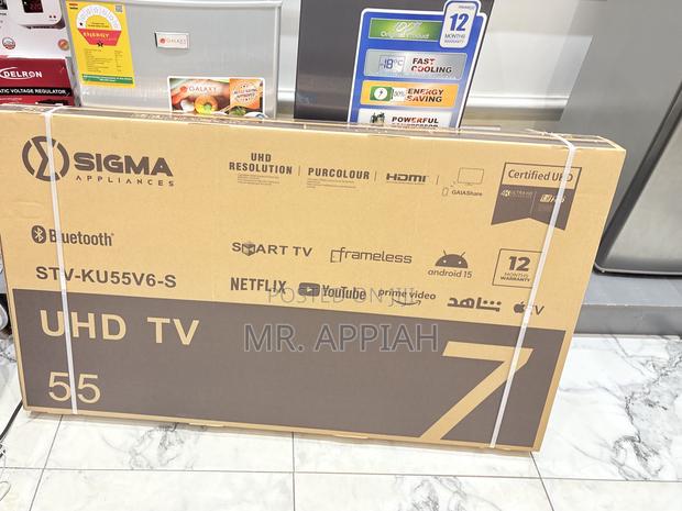 Buy Finest Sigma 55” Uhd Smart Android Digital Frameless Tv