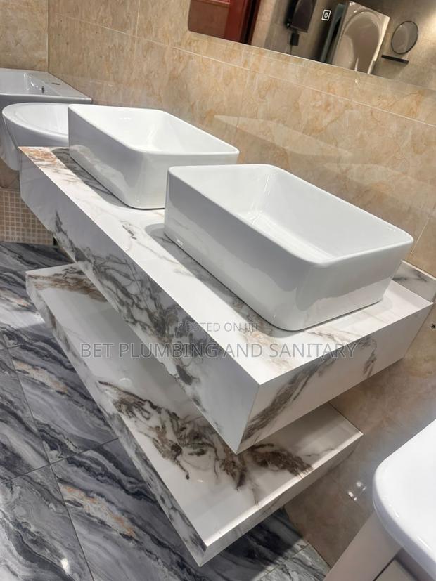 European Counter Top Marble Basin_marble Wash Hand Basins With Mirror · Photo 2
