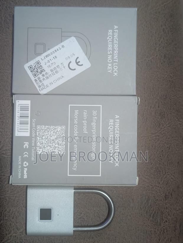 Keyless Usb Rechargeable Fingerprint Lock Smart Home Padlock