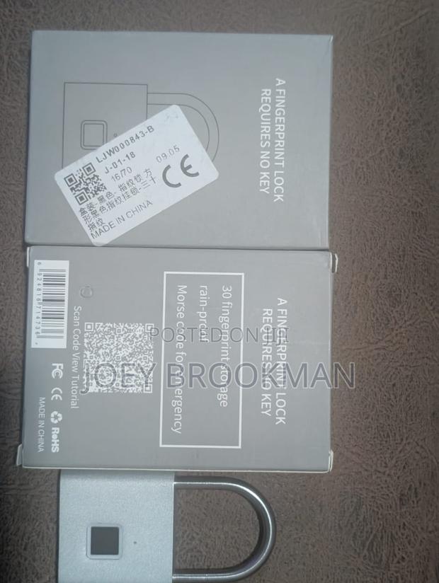 Keyless Usb Rechargeable Fingerprint Lock Smart Home Padlock