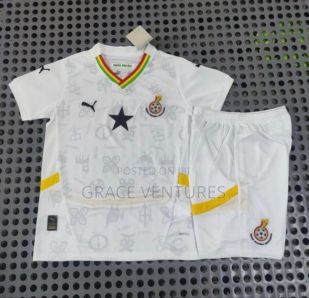 Ghana White and Yellow Jersey – Home Away Football Shirt