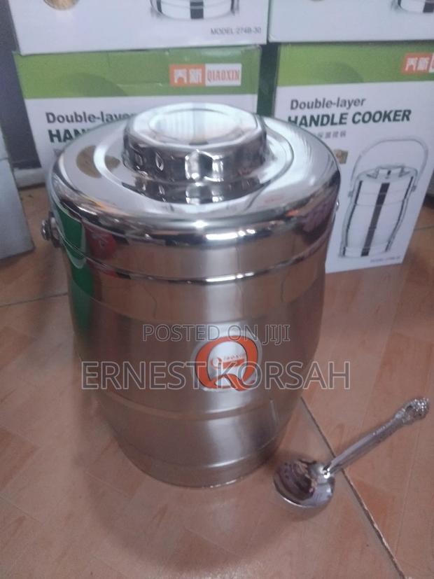 3l Stainless Steel Double Layer Handle Storage Insulator · Photo 4
