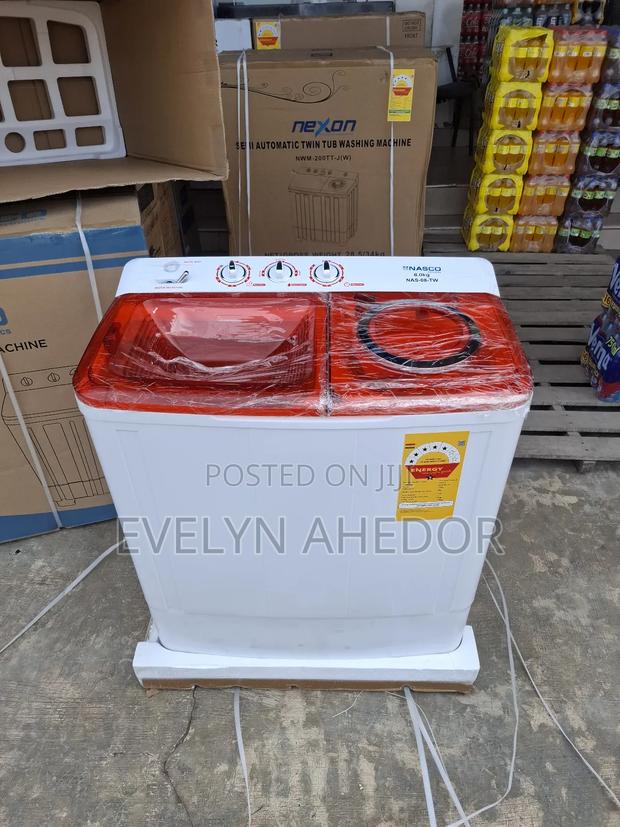 Strong and Powerful Nasco Washing Machine 8kg Semi-Automatic Top Load photo 2