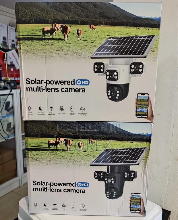 Solar 4g Camera 3 Lens PTZ Eseecloud App 2way Audio Ai Human Detector
