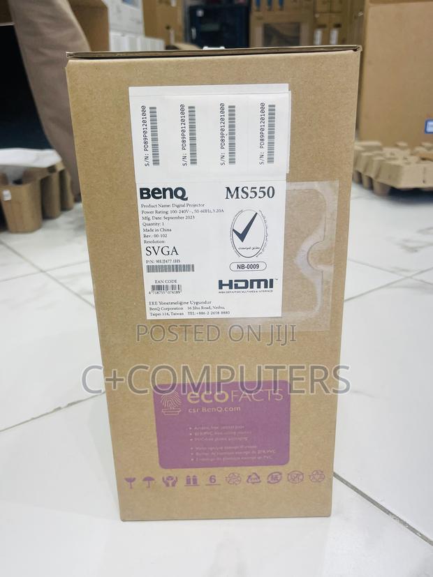 Benq Ms550 3600 Ansi Lumens DLP Projector. photo 2
