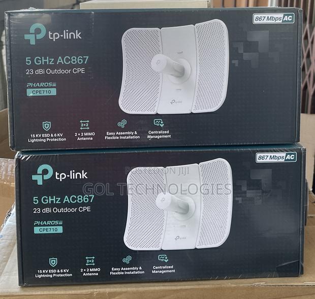 TP-Link Cpe710 | 5ghz AC 867mbps Long Range Gigabit Outdoor Cpe PTP · Photo 3