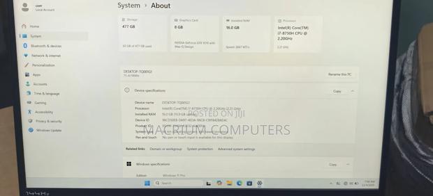 Laptop HP Omen 15-Dh002nr 16GB Intel Core I7 SSD 512GB photo 7