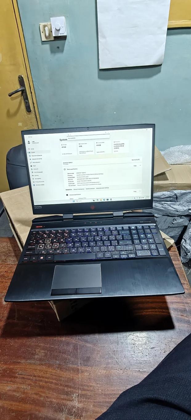 Laptop HP Omen 15-Dh002nr 16GB Intel Core I7 SSD 512GB photo 10
