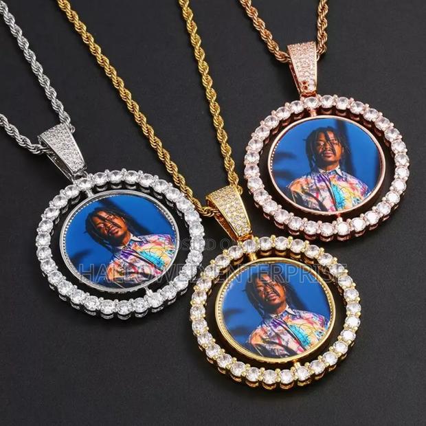 Circle Rotating Sublimation Nacklace With and Without Customization