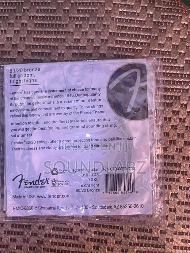Fender 70xl 80/20 Bronze Extra Light Acoustic Guitar Strings · Photo 4