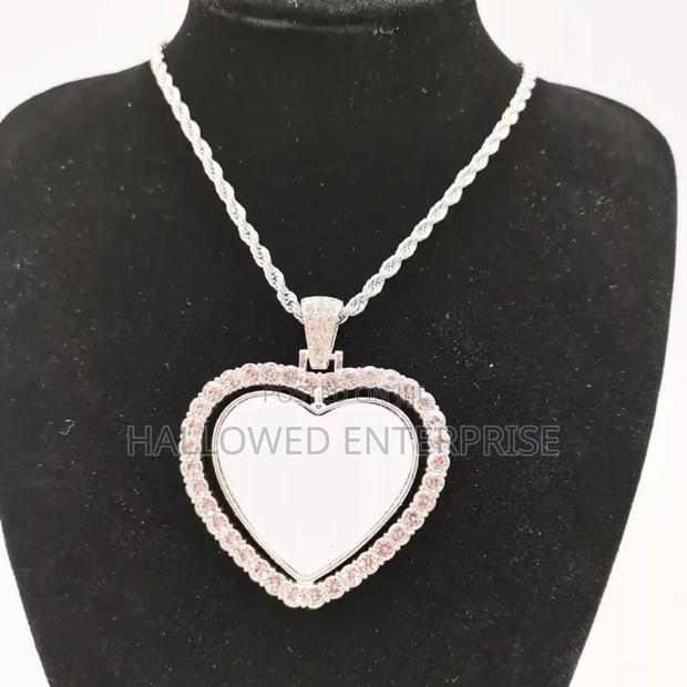 Heart Bling Double Side Rotating Necklace photo 6