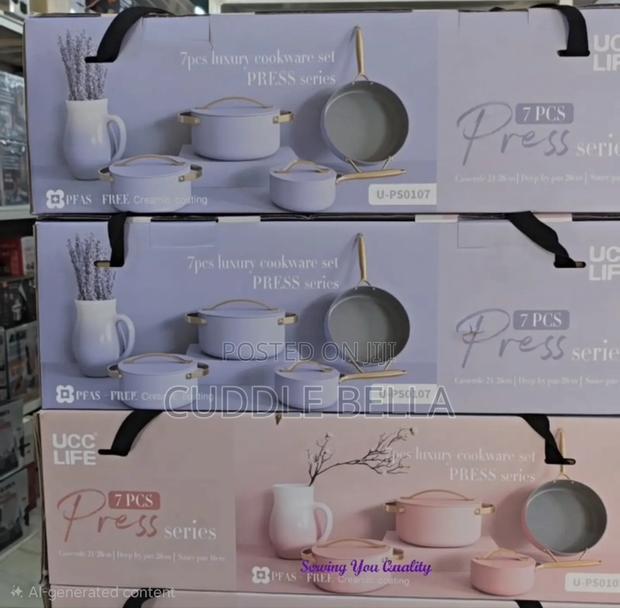 01323 -Ucclife 4set Ceramic Cookware