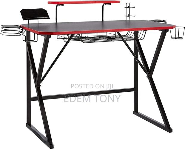 Gaming Computer Desk With Storage · Photo 4
