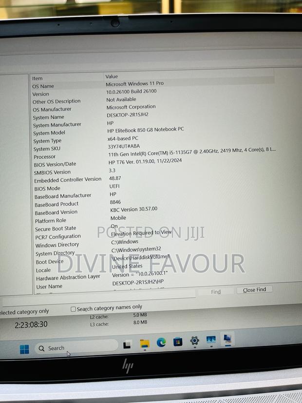 Laptop HP EliteBook 850 G8 8GB Intel Core I5 SSD 256GB photo 13