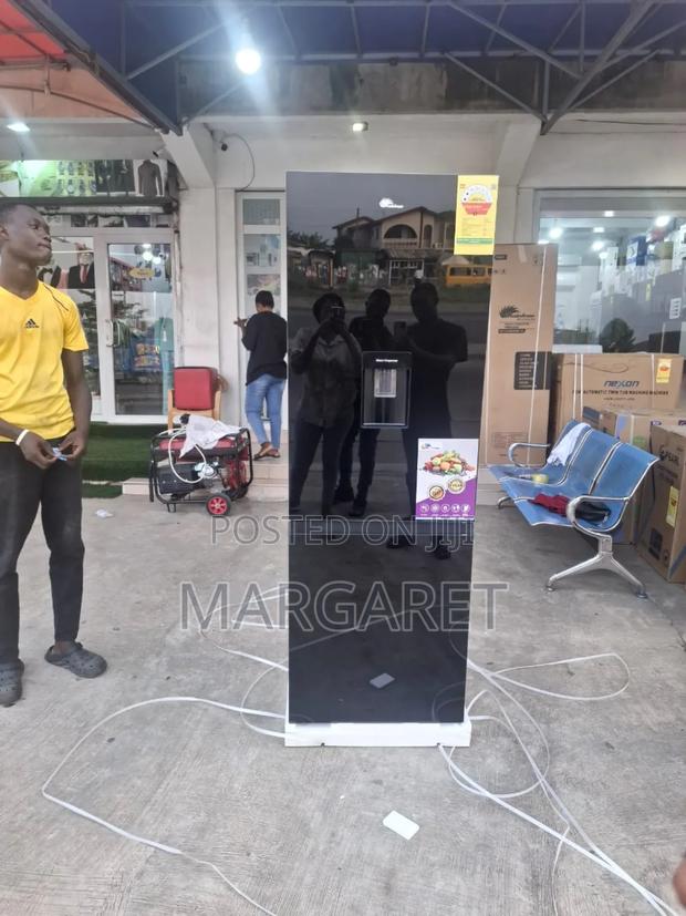 Black Beautiful Rainbow Double Fridge
