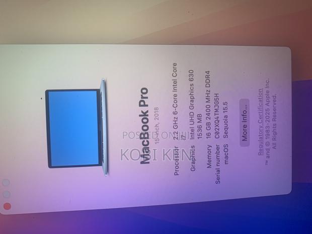 Laptop Apple MacBook Pro 2018 16GB Intel Core I7 SSD 256GB photo 3