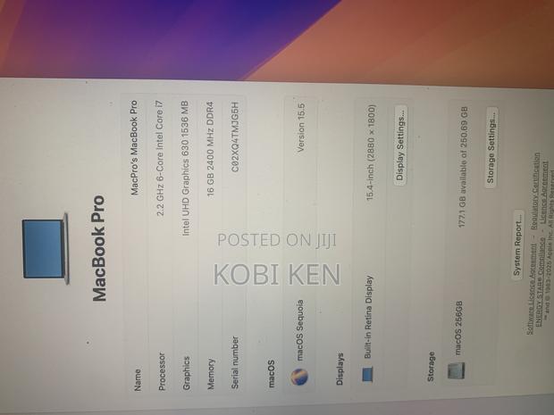 Laptop Apple MacBook Pro 2018 16GB Intel Core I7 SSD 256GB photo 2