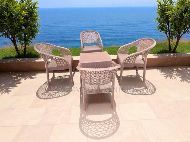 Four Set Garden Chairs With Table