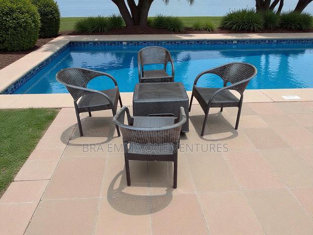 Four Set Of Garden Chairs And Table