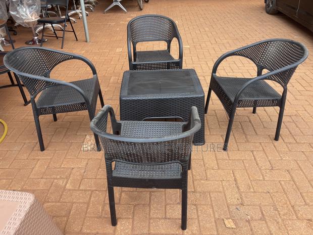 Four Set Of Garden Chairs And Table photo 3