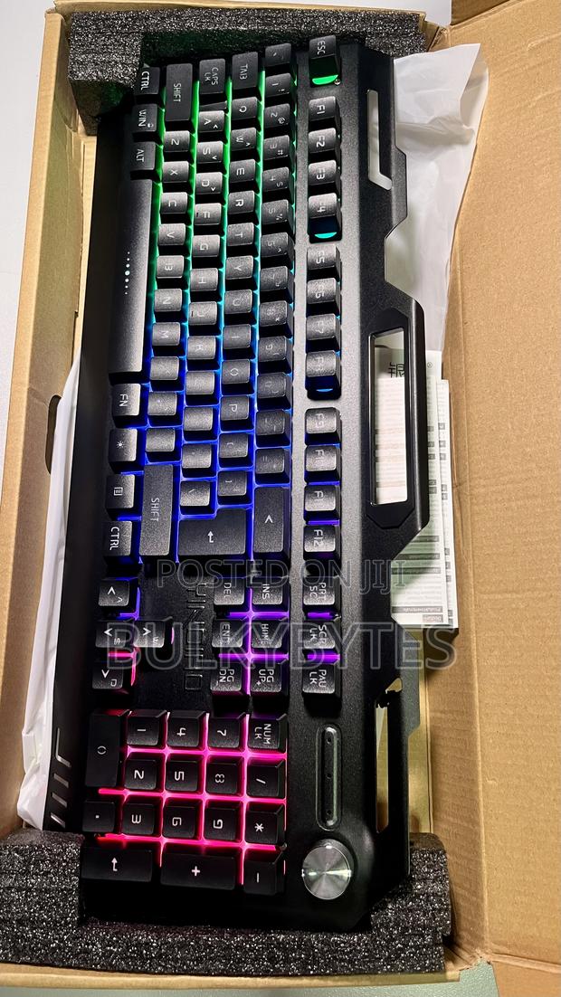 Wired RGB Mechanical Keyboard With Knob