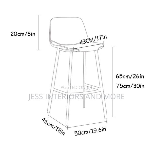 Bar Stool Contemporary( Brown) photo 3