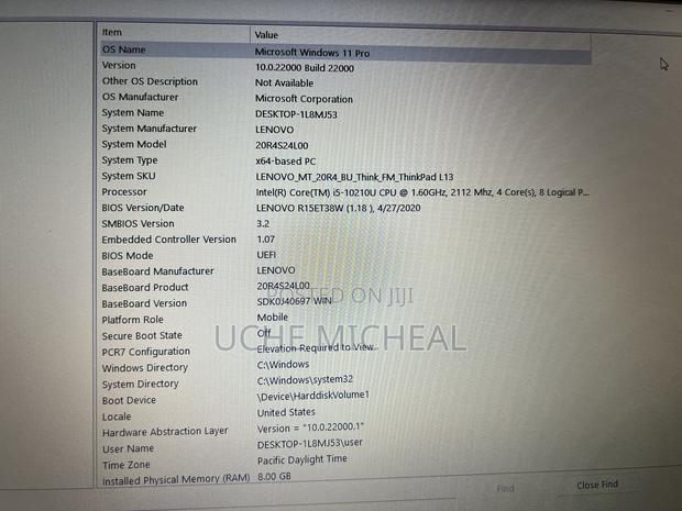 Laptop Lenovo ThinkPad L13 Yoga 8GB Intel Core I5 SSD 256GB photo 2