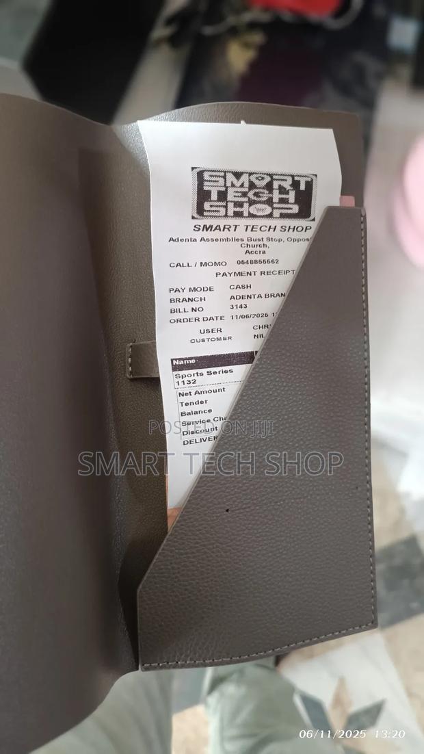 Pu Leather Check Clip Presenter for Restauran Bill Slot and Pen Holder