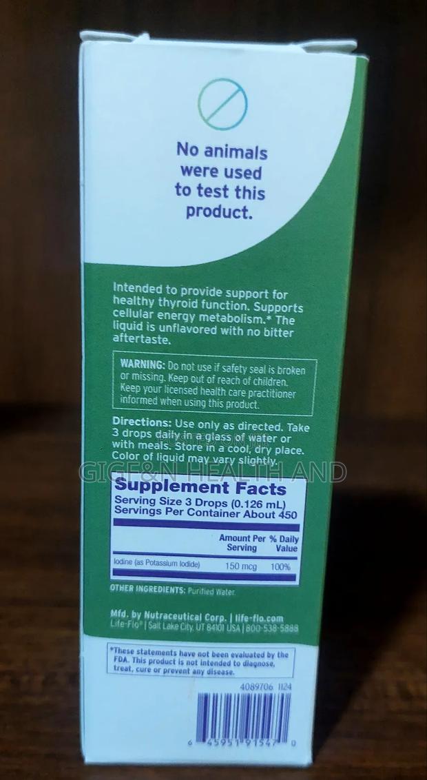 Life-Flo, Liquid Iodine Plus, With Potassium (Thyroid Health) photo 2