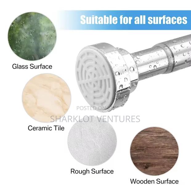 Household Large Shower Curtain Rod 140-260cm photo 2