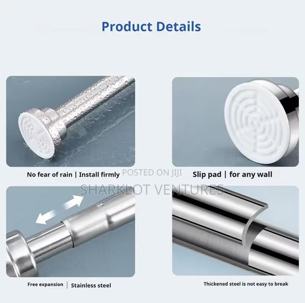 Medium Size Bathroom Rod 110-200cm