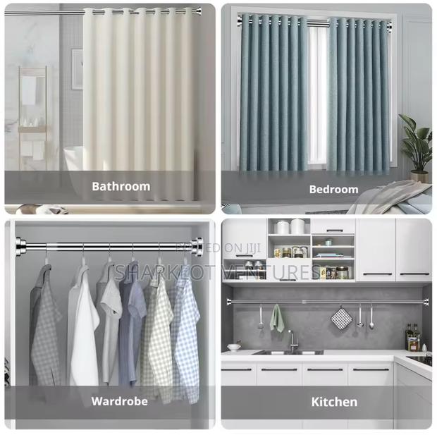 Medium Size Bathroom Rod 110-200cm photo 2