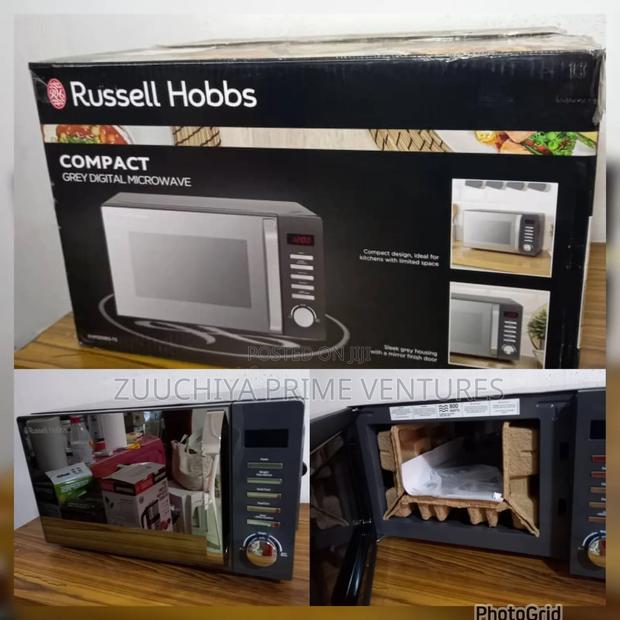 20.L Russell Hobbs Grey Digital Compact Microwave From Uk